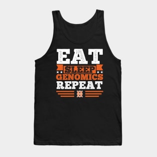 Eat. Sleep. Genomics. Repeat Tank Top